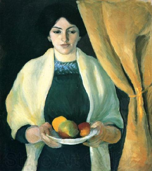 August Macke Portrat mit Apfeln Spain oil painting art